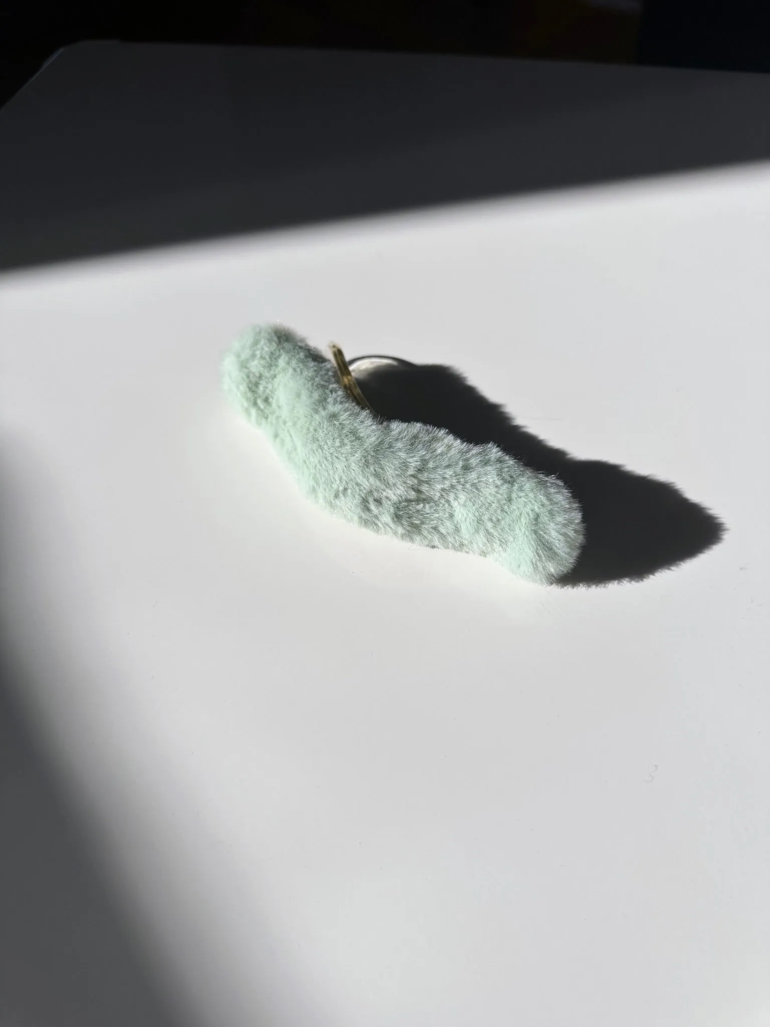 Vegan Fur Flat Claw Clip