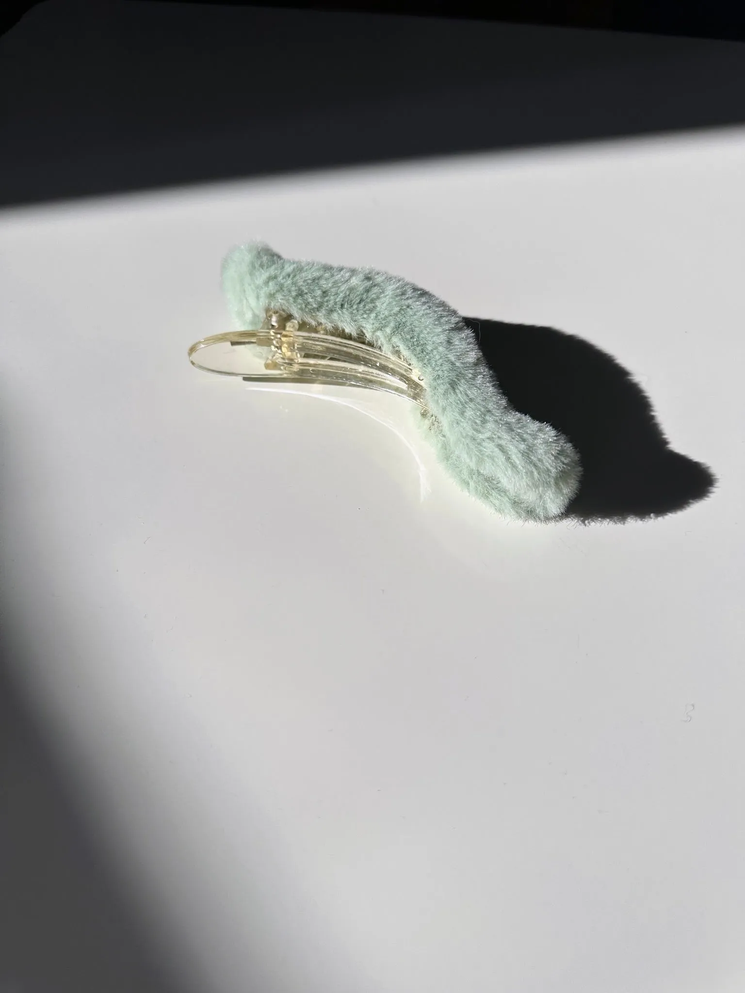 Vegan Fur Flat Claw Clip