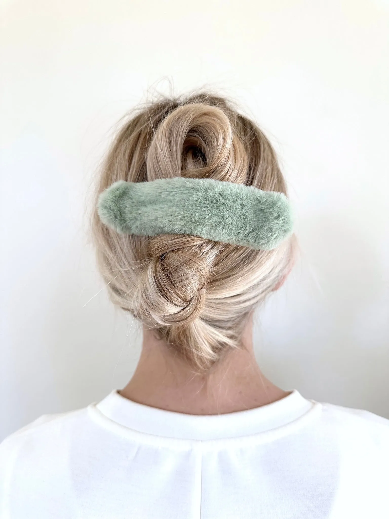 Vegan Fur Flat Claw Clip