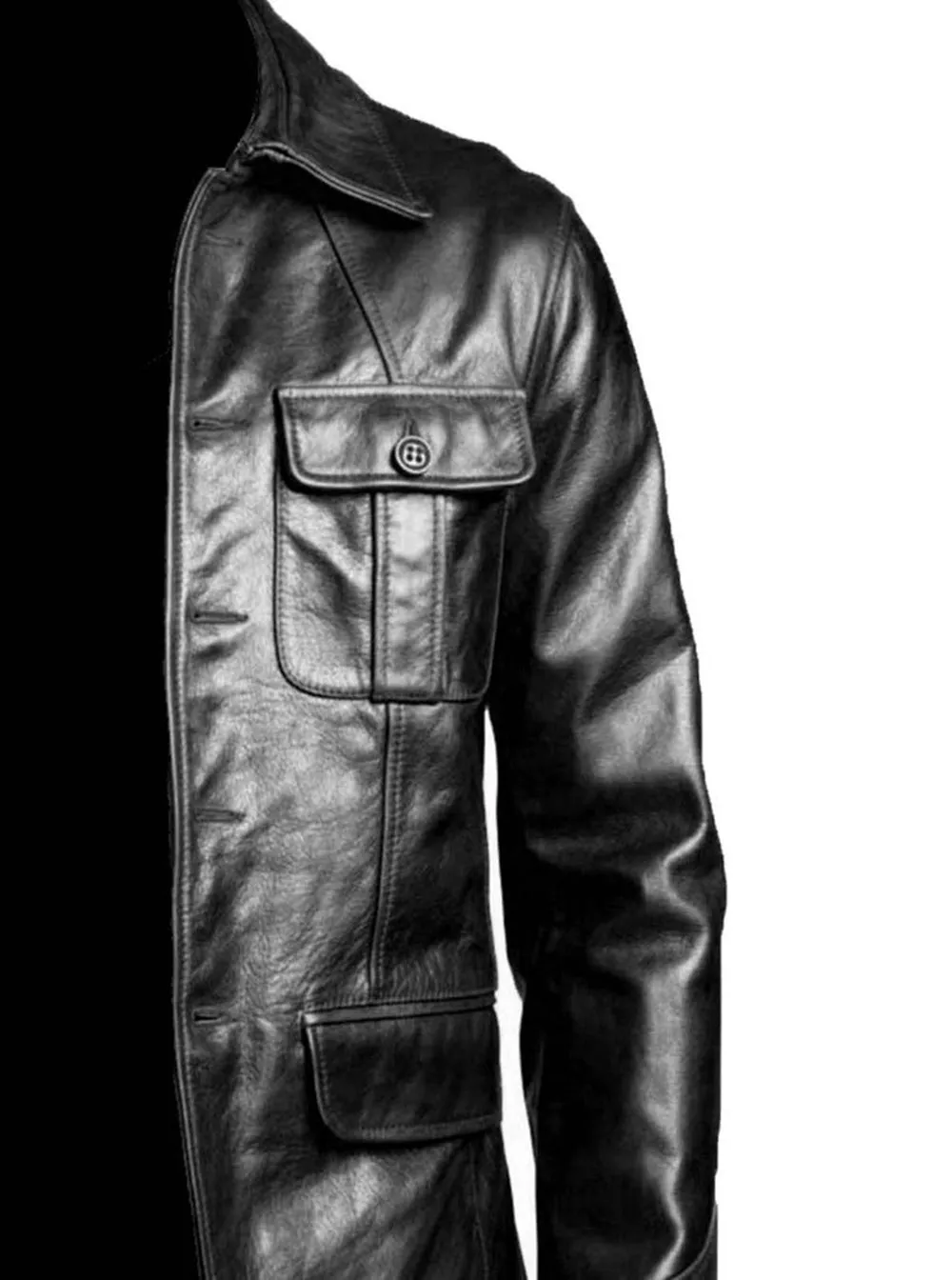 Vintage 5 button Pure Leather Blazer