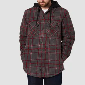 Volcom Field Insulated Flannel Jacket Black Plaid