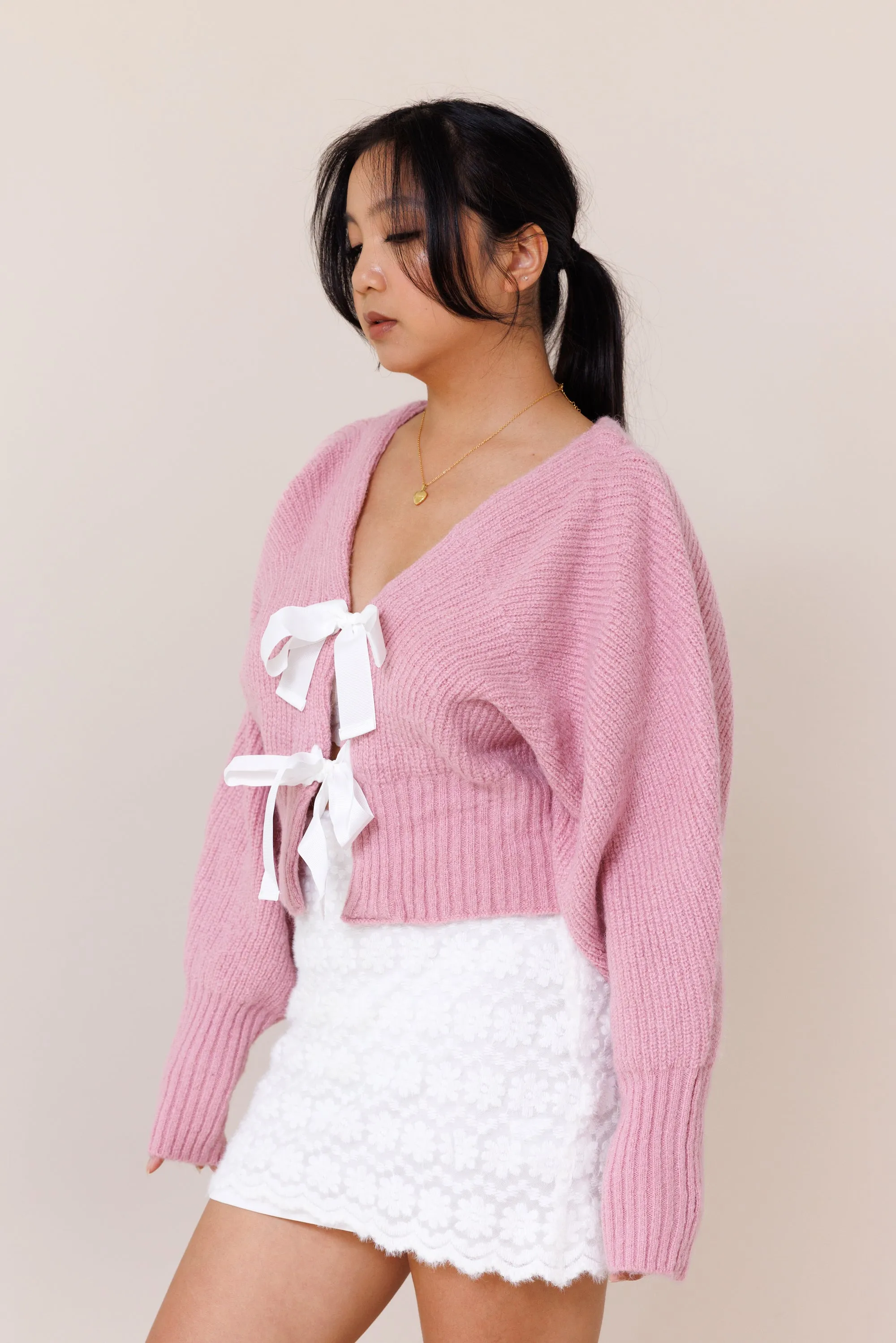 Whispers Cardigan - Pink