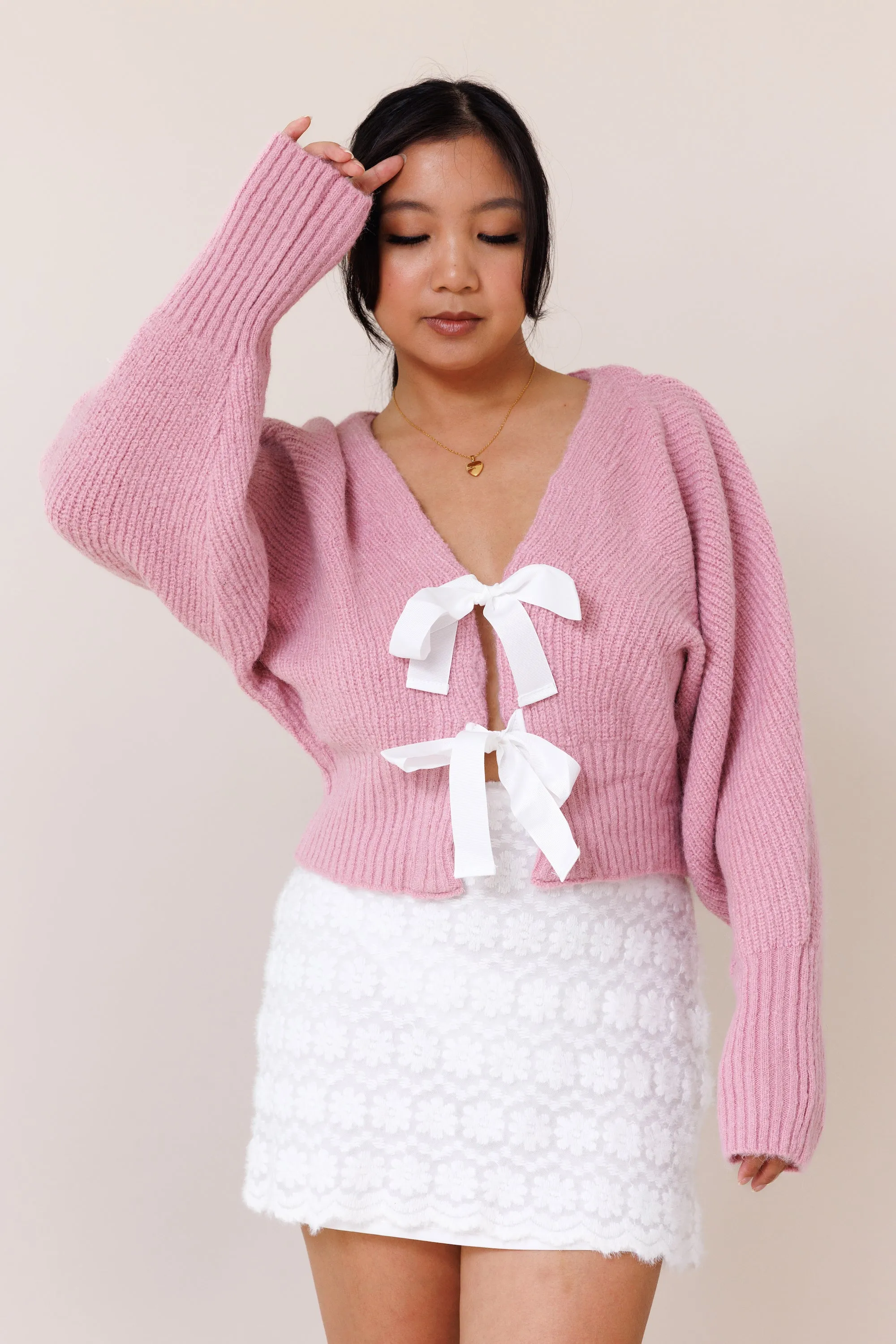 Whispers Cardigan - Pink