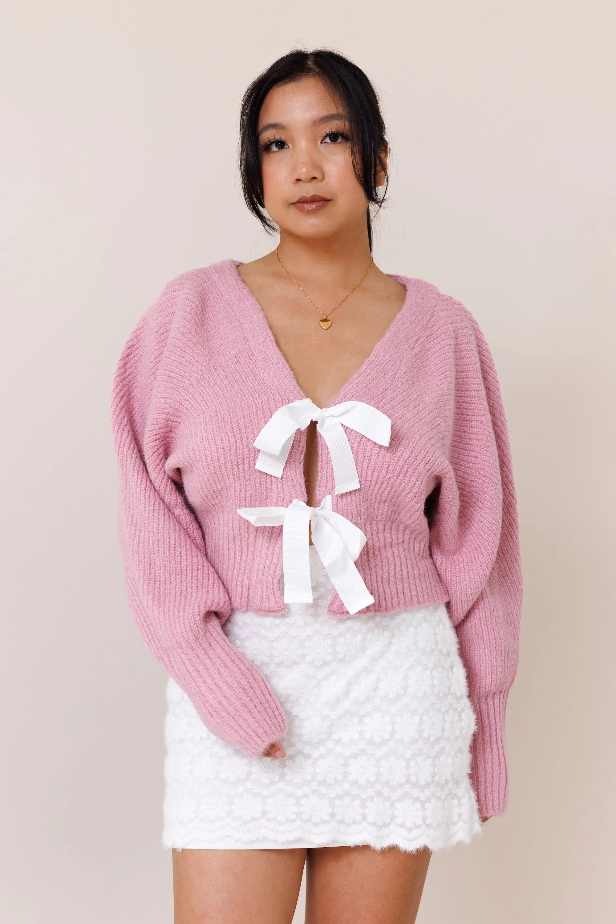 Whispers Cardigan - Pink