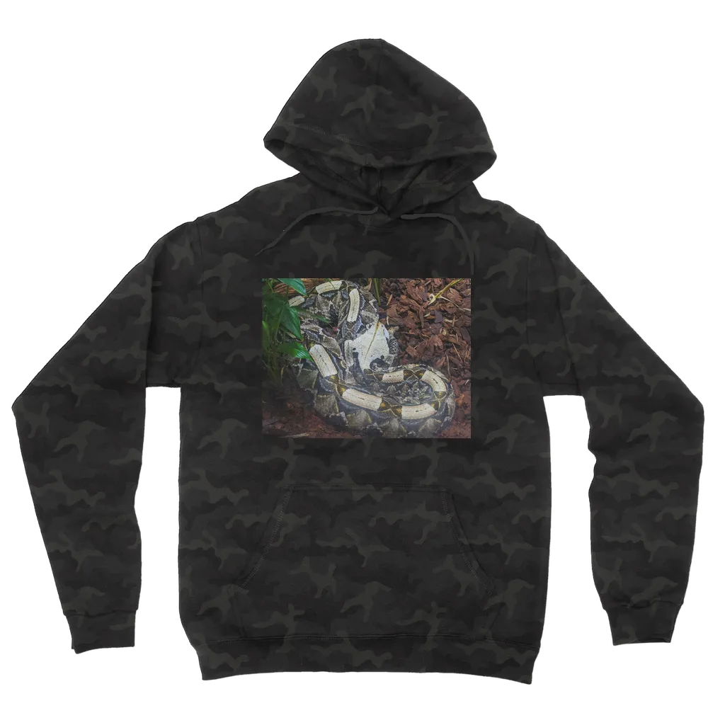 White Snake Camouflage Adult Hoodie