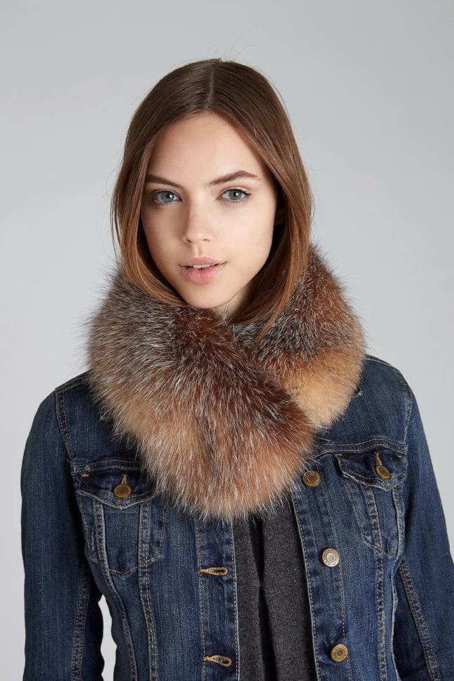 Windsor Crystal Fox Fur Collar