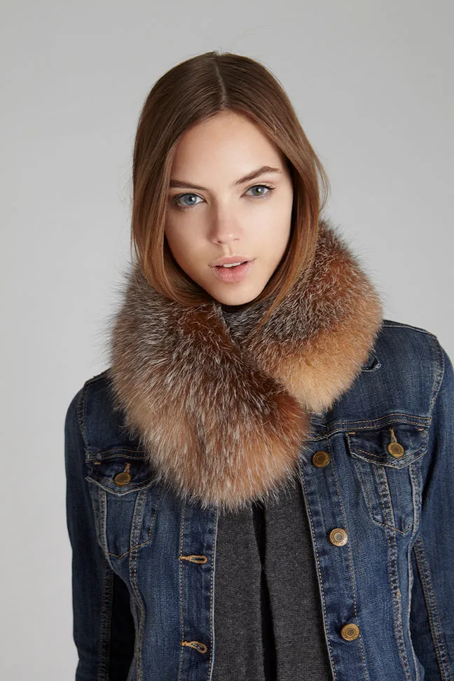 Windsor Crystal Fox Fur Collar