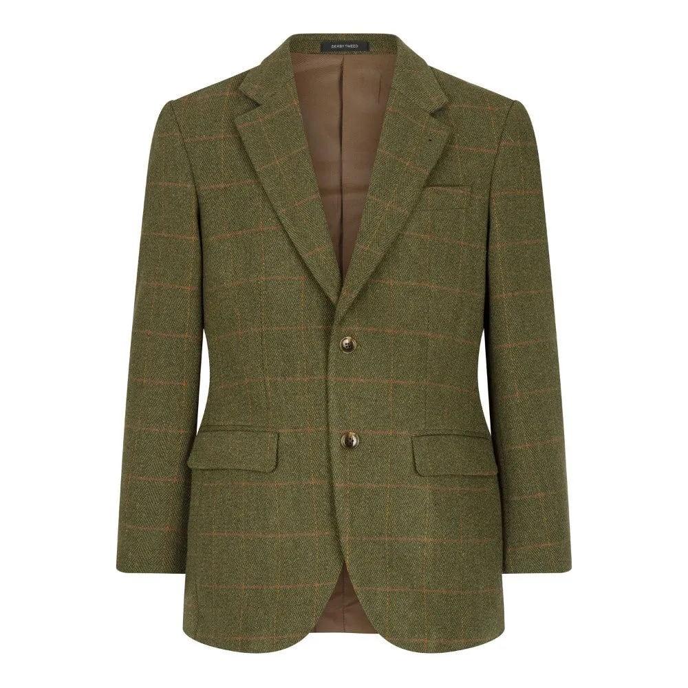 Windsor mens blazer, tweed, mørk grøn