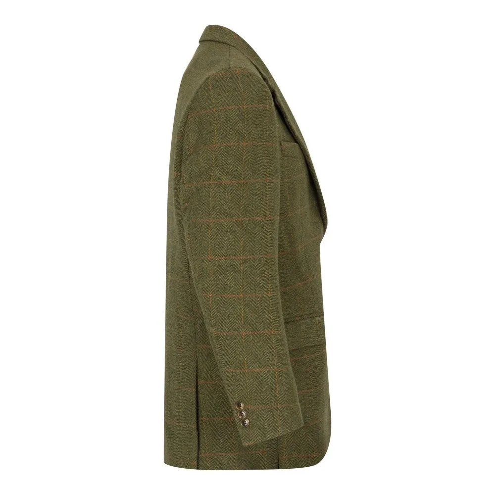 Windsor mens blazer, tweed, mørk grøn