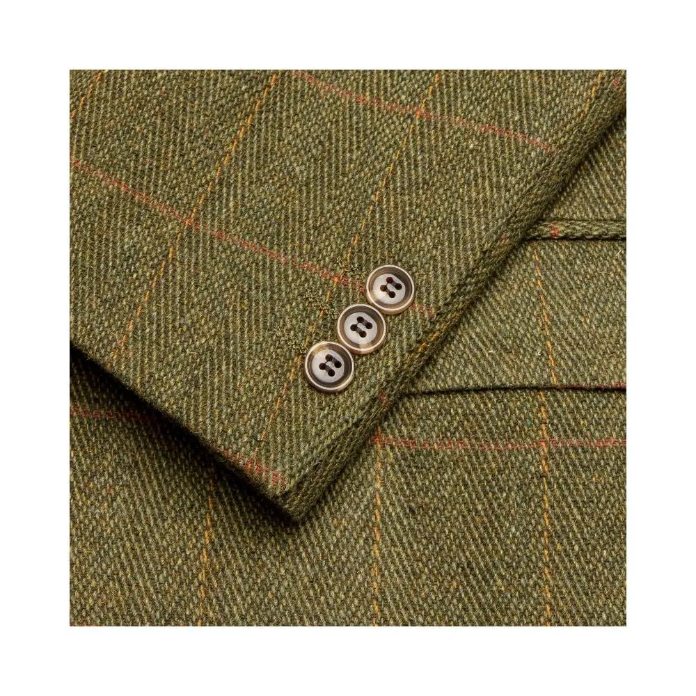 Windsor mens blazer, tweed, mørk grøn