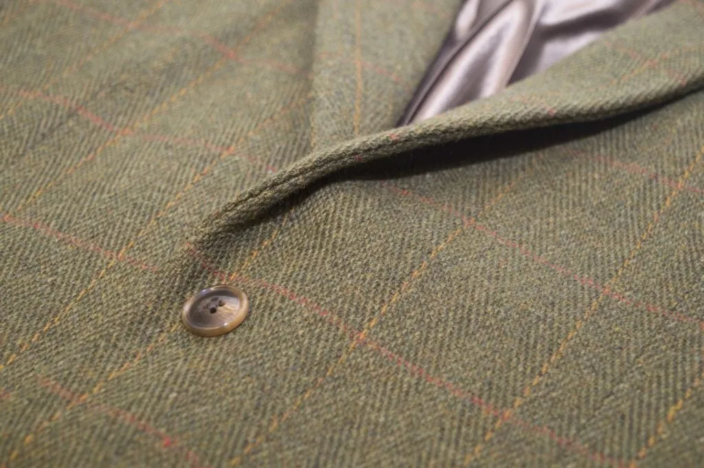 Windsor mens blazer, tweed, mørk grøn