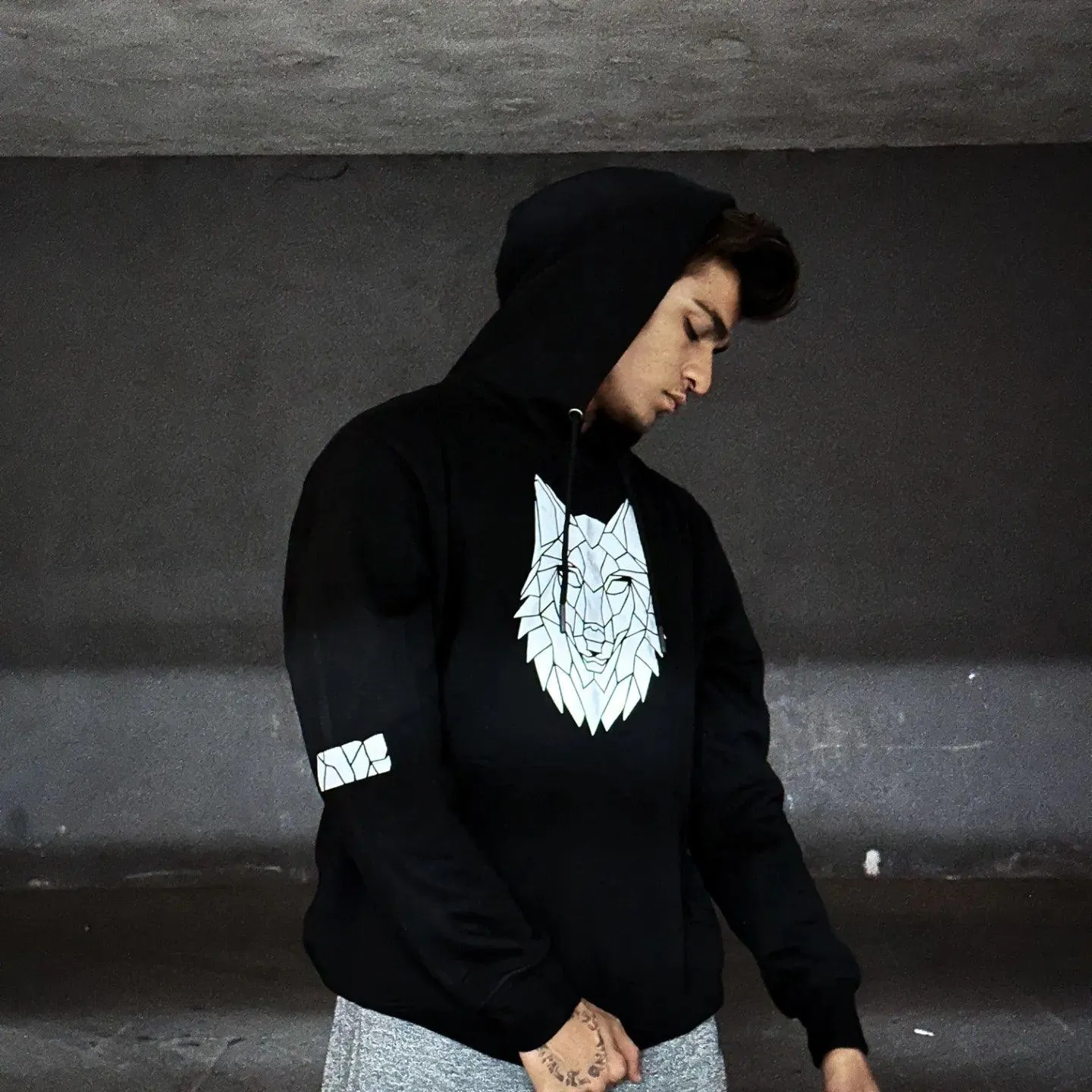 Wolf Reflective Hoodie