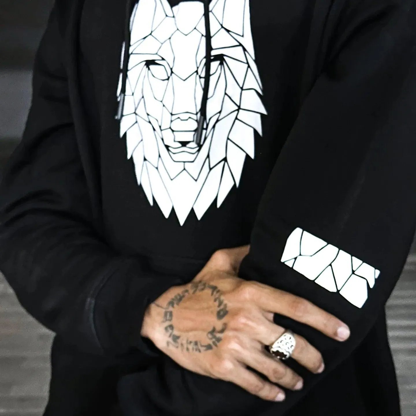 Wolf Reflective Hoodie