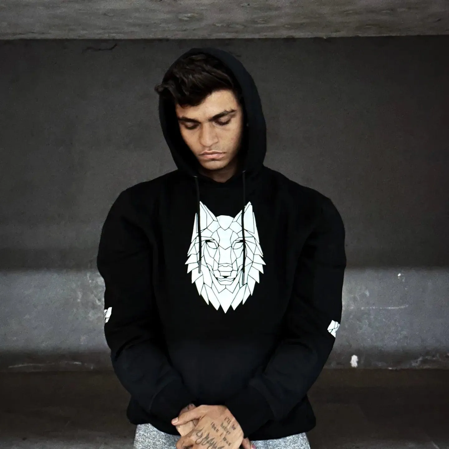 Wolf Reflective Hoodie