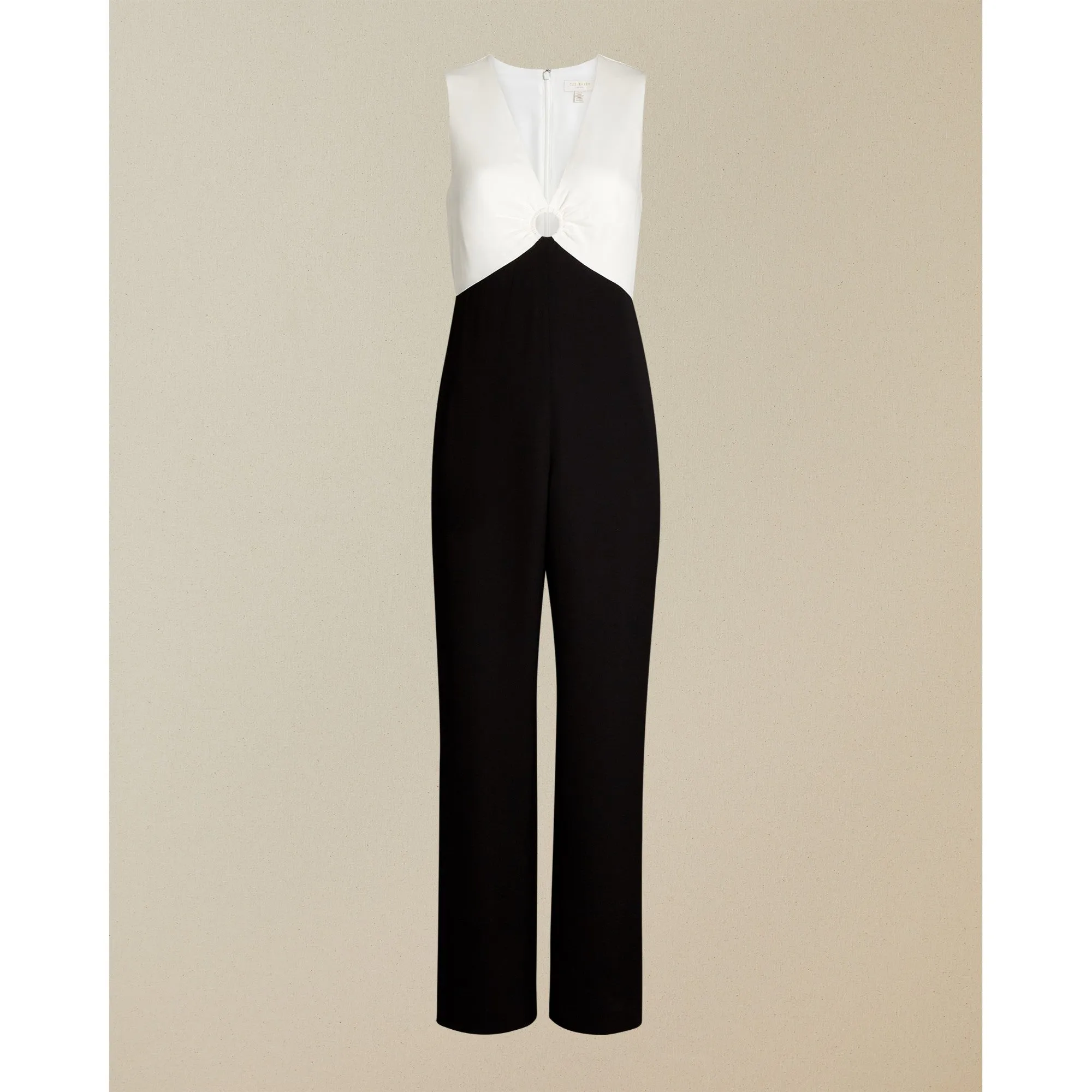 Women Mitilda-Ring Detail Wide Leg Jumpsuit - Black