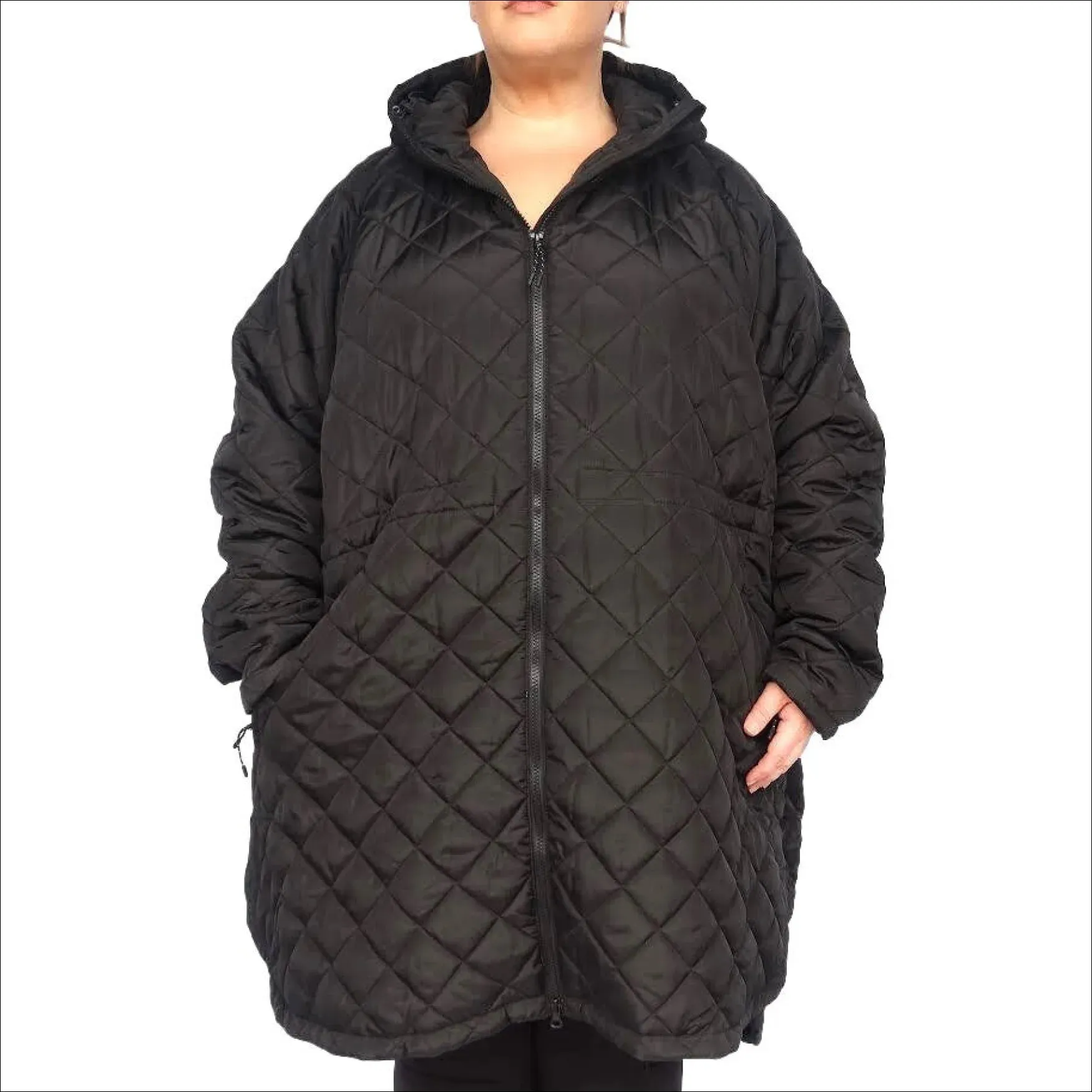 Women’s Plus Size Savvy Quilted 1X-6X Long Jacket
